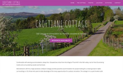 Croftjane Cottage - self catering web design