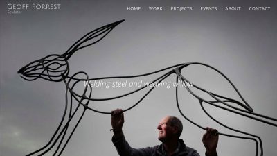 Geoff Forrest - sculptor web design