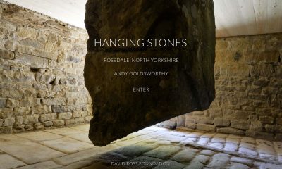 Andy Goldsworthy - Hanging Stones web design