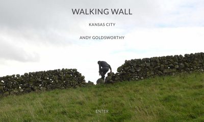 Andy Goldsworthy - Walking Wall web design