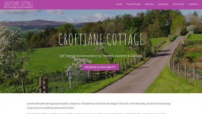 Croftjane Cottage - self catering web design