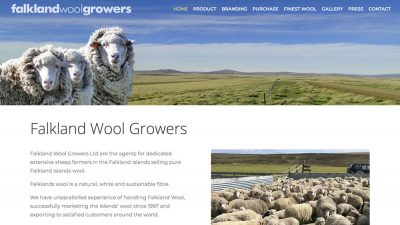 Falkland Wool Growers web design