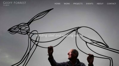 Geoff Forrest - sculptor - web design