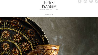 Fitch and McAndrew - Slipware Potters web design