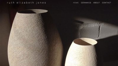 Ruth Elizabeth Jones - ceramic artist e-commerce web design