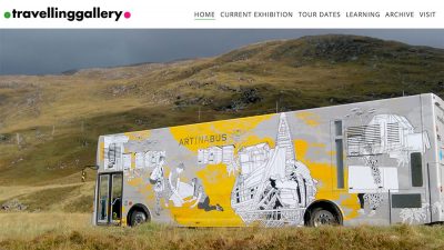 Travelling Gallery - web design