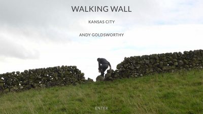 Andy Goldsworthy - Walking Wall web design
