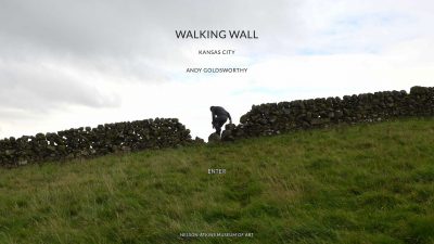 Walking Wall - Andy Goldsworthy web design